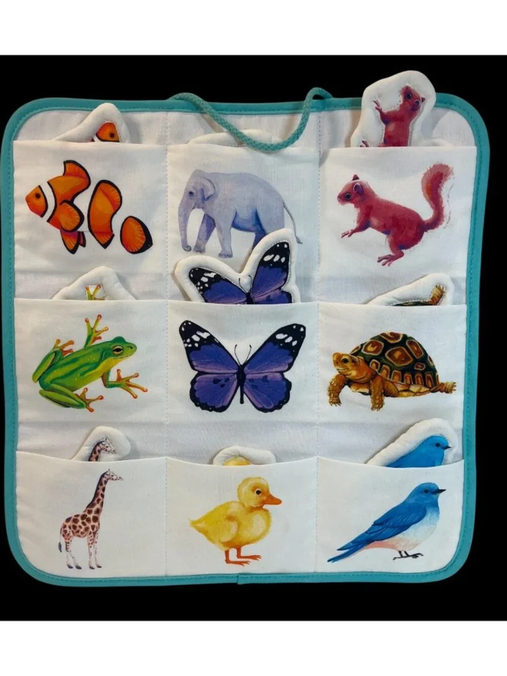 Lovevery Organic Cotton Animal Matching Toy With Soft Plush Pieces - Educational